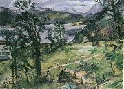 Lovis Corinth Walchenseelandschaft mit Larche painting